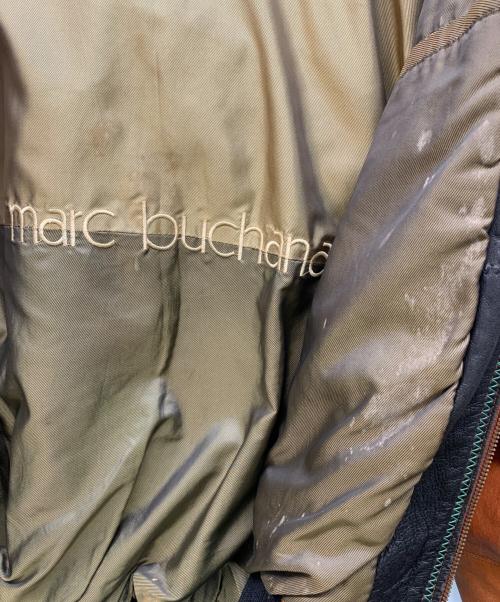 marc buchanan Pelle Pelle（ペレ ペレ マーク ブキャナン）marc buchanan pelle pelle (ペレ ペレ マーク ブキャナン) レザージャケット オレンジ×ブラック×グリーン サイズ:38の古着・服飾アイテム