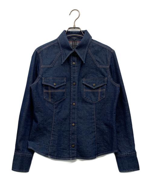 BURBERRY LONDON（バーバリーロンドン）BURBERRY LONDON (バーバリーロンドン) デニムウエスタンシャツ インディゴ サイズ:42の古着・服飾アイテム