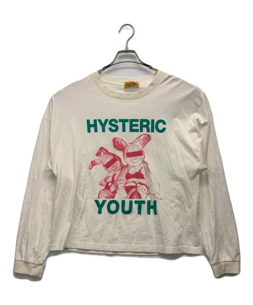 Hysteric Glamour（ヒステリックグラマー）Hysteric Glamour (ヒステリックグラマー) ロングスリーブカットソー ホワイト サイズ:Freeの古着・服飾アイテム