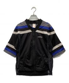 adidas（アディダス）の古着「半袖トラックジャケット」｜ブラック