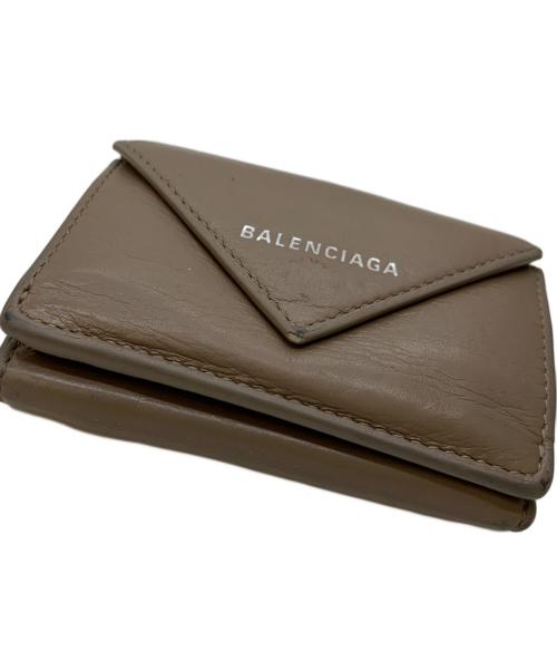 BALENCIAGA（バレンシアガ）BALENCIAGA (バレンシアガ) コンパクトウォレット ベージュの古着・服飾アイテム