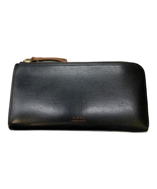 PORTER（ポーター）PORTER (ポーター) L字ラウンドファスナー財布 ブラックの古着・服飾アイテム