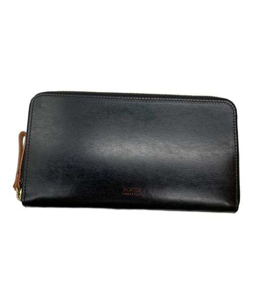 PORTER（ポーター）PORTER (ポーター) ラウンドファスナー財布 ブラックの古着・服飾アイテム