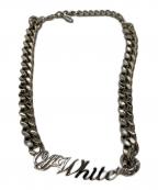 OFFWHITEオフホワイト）の古着「ロゴチェーンネックレス」｜シルバー