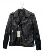 ZARAザラ）の古着「ダブルライダースジャケット」｜ブラック