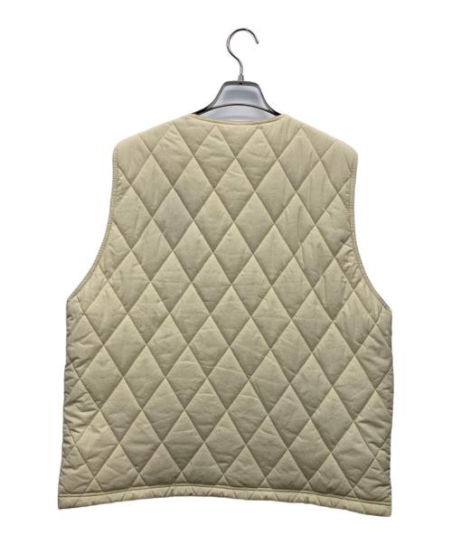 stussy（ステューシー）stussy (ステューシー) Diamond Quilted Vestキルティングベスト ホワイト サイズ:Mの古着・服飾アイテム