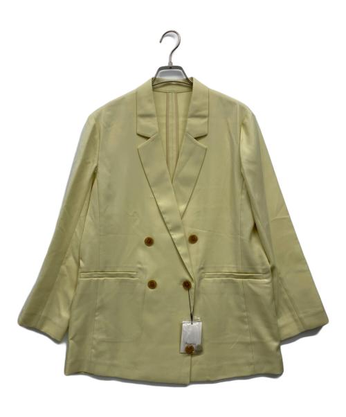 apart by lowrys（アパートバイローリーズ）apart by lowrys (アパートバイローリーズ) リネンライクＷジャケット レモンイエロー サイズ:F 未使用品の古着・服飾アイテム