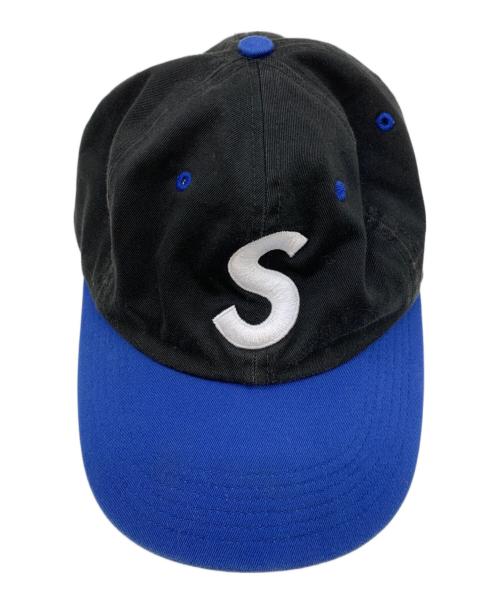 SUPREME（シュプリーム）Supreme (シュプリーム) キャップ ブラック×ブルーの古着・服飾アイテム