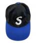 中古・古着 Supreme (シュプリーム) キャップ ブラック×ブルー：7000円