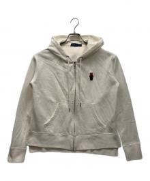 POLO RALPH LAUREN（ポロ・ラルフローレン）の古着「ジップパーカー」｜ホワイト