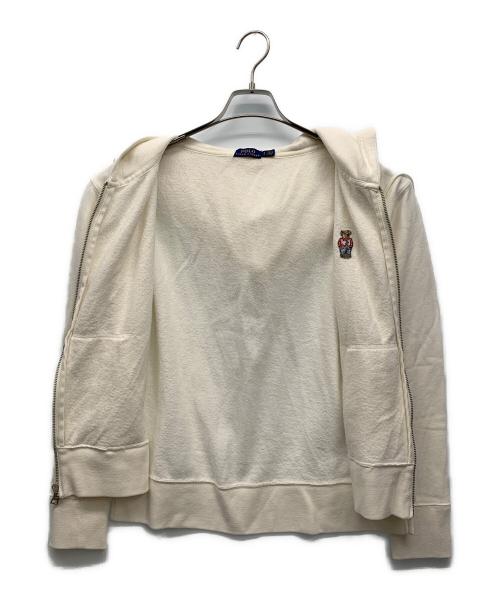 POLO RALPH LAUREN（ポロ・ラルフローレン）POLO RALPH LAUREN (ポロ・ラルフローレン) ジップパーカー ホワイト サイズ:Sの古着・服飾アイテム