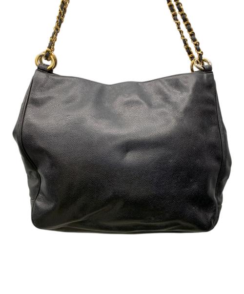 CHANEL（シャネル）CHANEL (シャネル) ココマークチェーンショルダーバッグ ブラックの古着・服飾アイテム