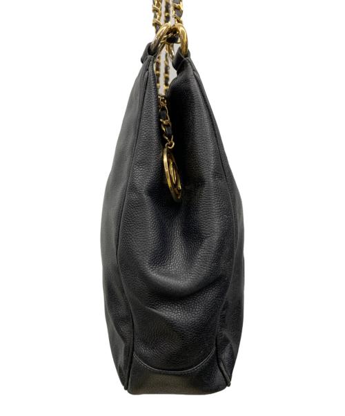 CHANEL（シャネル）CHANEL (シャネル) ココマークチェーンショルダーバッグ ブラックの古着・服飾アイテム