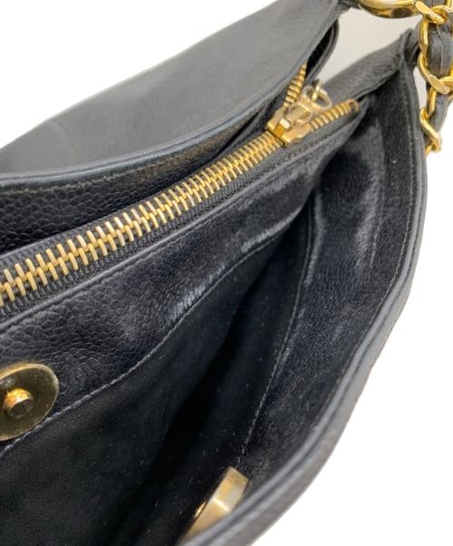 CHANEL（シャネル）CHANEL (シャネル) ココマークチェーンショルダーバッグ ブラックの古着・服飾アイテム