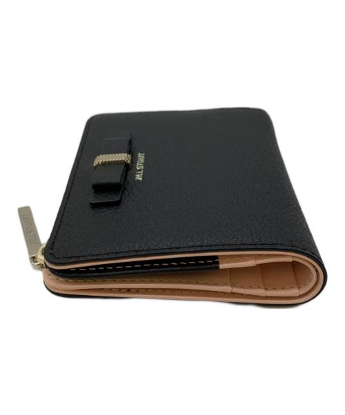 JILL STUART（ジルスチュアート）JILL STUART (ジルスチュアート) 2つ折り財布 ブラック×ピンクの古着・服飾アイテム