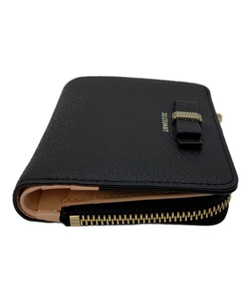 JILL STUART（ジルスチュアート）JILL STUART (ジルスチュアート) 2つ折り財布 ブラック×ピンクの古着・服飾アイテム