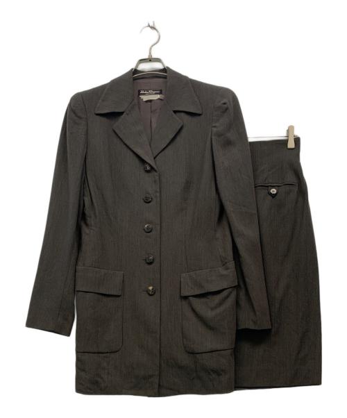Salvatore Ferragamo（サルヴァトーレ フェラガモ）Salvatore Ferragamo (サルヴァトーレ フェラガモ) セットアップスーツ グレー サイズ:44の古着・服飾アイテム