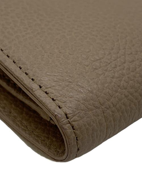 nogake（nogake）nogake (nogake) コンパクトウォレット ベージュの古着・服飾アイテム