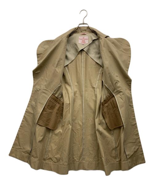 Vivienne Westwood（ヴィヴィアンウエストウッド）Vivienne Westwood (ヴィヴィアンウエストウッド) ラブ襟トレンチコート ベージュ サイズ:2の古着・服飾アイテム