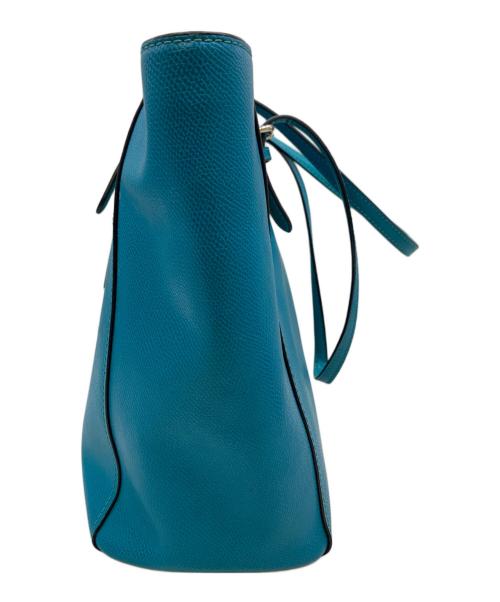 COACH（コーチ）COACH (コーチ) ハンドバッグ ブルーの古着・服飾アイテム