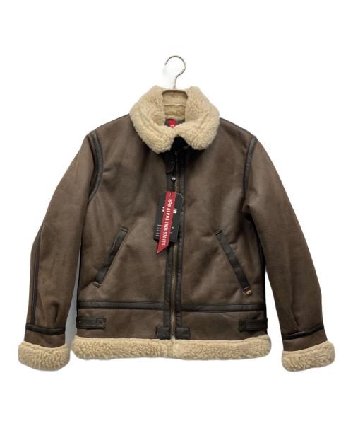 ALPHA（アルファ）ALPHA (アルファ) ムートンジャケット ブラウン サイズ:M 未使用品の古着・服飾アイテム