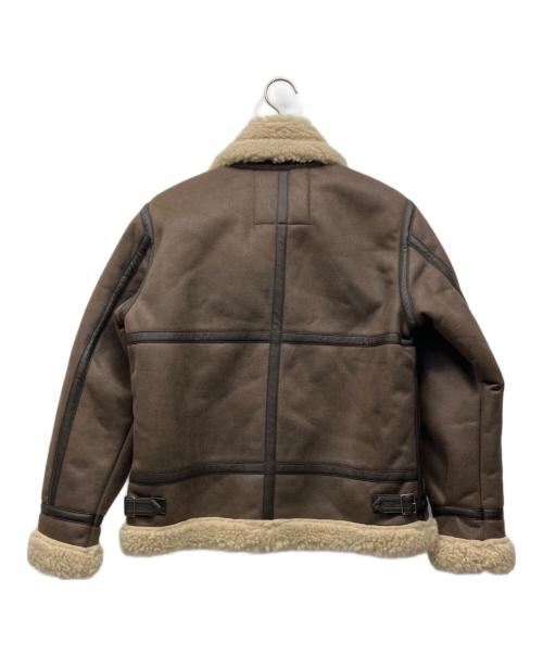 ALPHA（アルファ）ALPHA (アルファ) ムートンジャケット ブラウン サイズ:M 未使用品の古着・服飾アイテム