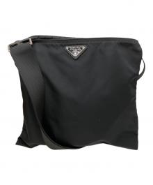 PRADA（プラダ）の古着「ナイロンショルダーバッグ」｜ブラック