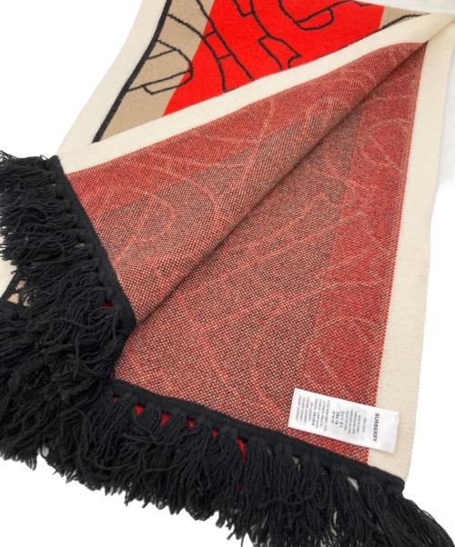 BURBERRY（バーバリー）BURBERRY (バーバリー) マフラー レッドの古着・服飾アイテム