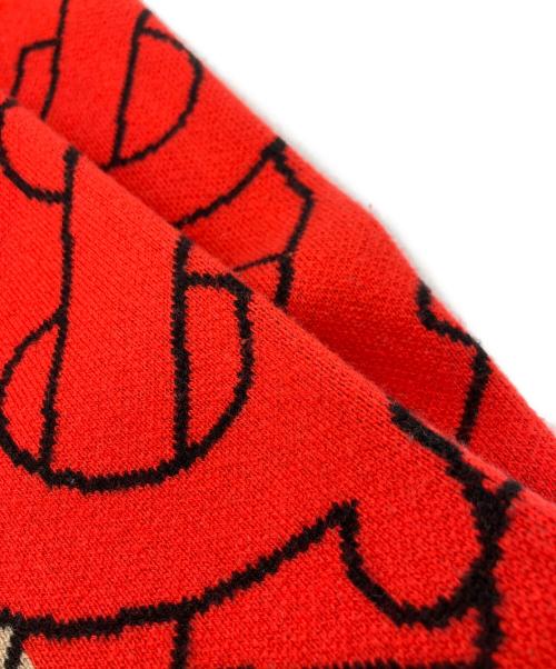 BURBERRY（バーバリー）BURBERRY (バーバリー) マフラー レッドの古着・服飾アイテム