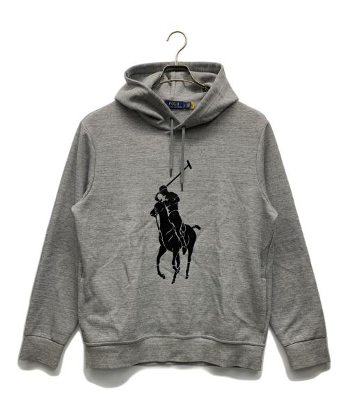 POLO RALPH LAUREN（ポロ・ラルフローレン）POLO RALPH LAUREN (ポロ・ラルフローレン) プルオーバーパーカー グレー サイズ:Lの古着・服飾アイテム