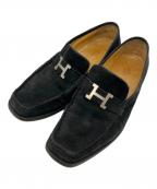 HERMESエルメス）の古着「ローファー」｜ブラック
