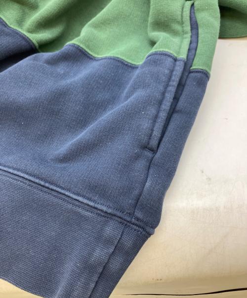 NIKE（ナイキ）NIKE (ナイキ) Supreme (シュプリーム) プルオーバーパーカー ネイビー×グリーン サイズ:Mの古着・服飾アイテム