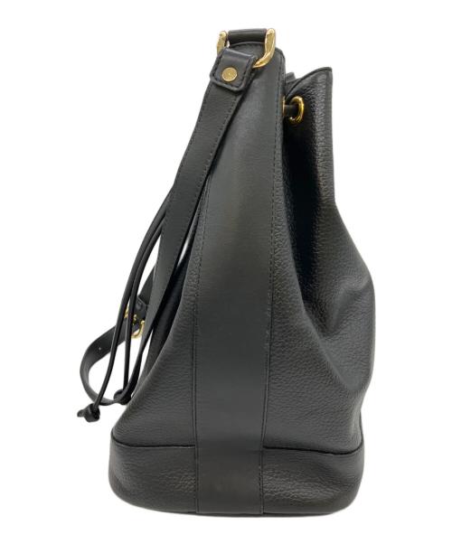 Burberry's（バーバリー）Burberry's (バーバリーズ) 巾着ショルダーバッグ ブラックの古着・服飾アイテム