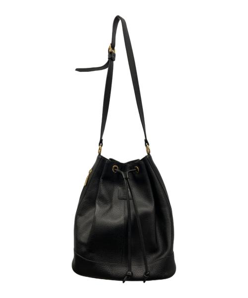 Burberry's（バーバリー）Burberry's (バーバリーズ) 巾着ショルダーバッグ ブラックの古着・服飾アイテム