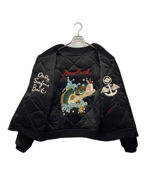 EVISU（エヴィス）EVISU (エヴィス) 別珍リバーシブルスカジャン ブラック サイズ:44の古着・服飾アイテム