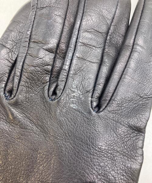 BOTTEGA VENETA（ボッテガベネタ）BOTTEGA VENETA (ボッテガベネタ) レザー ウーブン グローブ ブラックの古着・服飾アイテム