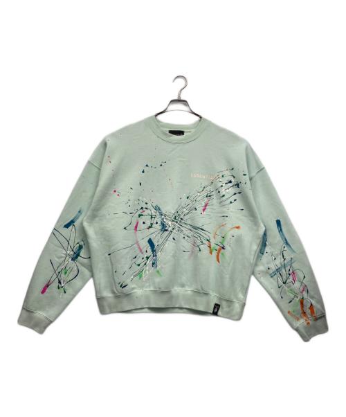 ESSENTIALS（エッセンシャルズ）ESSENTIALS (エッセンシャルズ) THEATER8 (シアターエイト) クルーネックスウェット グリーン サイズ:Lの古着・服飾アイテム