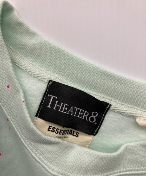 ESSENTIALS（エッセンシャルズ）ESSENTIALS (エッセンシャルズ) THEATER8 (シアターエイト) クルーネックスウェット グリーン サイズ:Lの古着・服飾アイテム