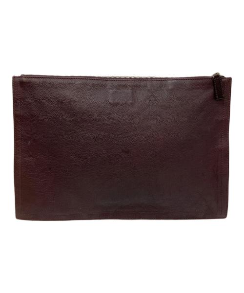 GIVENCHY（ジバンシィ）GIVENCHY (ジバンシィ) クラッチバッグ ワインレッドの古着・服飾アイテム