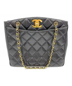 中古・古着通販】CHANEL (シャネル) ロゴトートバッグ ブラック