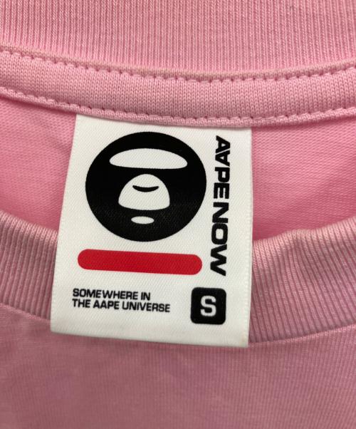 Aape BY A BATHING APE（エーエイプ バイ アベイシングエイプ）AAPE BY A BATHING APE (エーエイプ バイ アベイシングエイプ) 半袖Tシャツ ピンク サイズ:Sの古着・服飾アイテム
