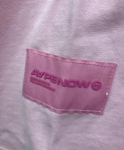 Aape BY A BATHING APE（エーエイプ バイ アベイシングエイプ）AAPE BY A BATHING APE (エーエイプ バイ アベイシングエイプ) 半袖Tシャツ ピンク サイズ:Sの古着・服飾アイテム