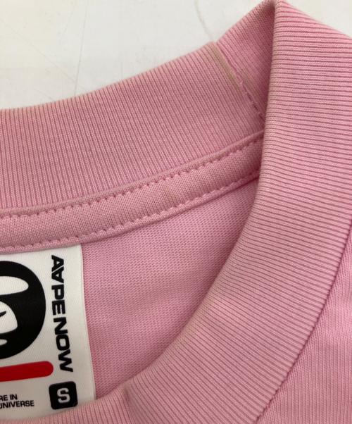 Aape BY A BATHING APE（エーエイプ バイ アベイシングエイプ）AAPE BY A BATHING APE (エーエイプ バイ アベイシングエイプ) 半袖Tシャツ ピンク サイズ:Sの古着・服飾アイテム