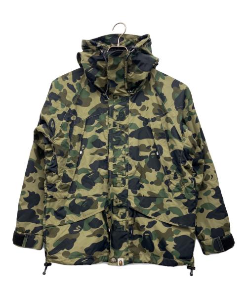 A BATHING APE（ア ベイシング エイプ）A BATHING APE (ア ベイシング エイプ) スノボジャケット オリーブ サイズ:Sの古着・服飾アイテム