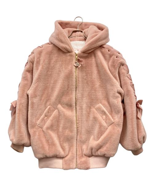 LIZ LISA（リズリサ）LIZ LISA (リズリサ) うさみみフードファーブルゾン ピンクの古着・服飾アイテム