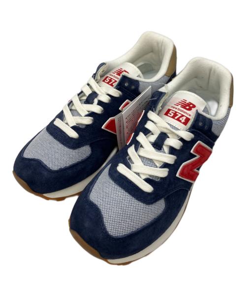 NEW BALANCE（ニューバランス）NEW BALANCE (ニューバランス) スニーカー ネイビー×レッド サイズ:24の古着・服飾アイテム