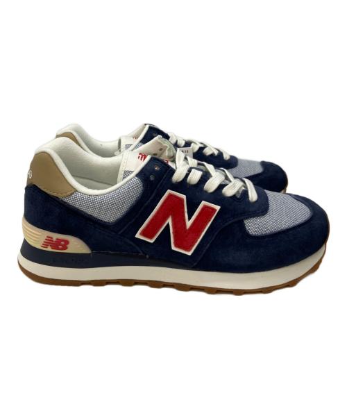 NEW BALANCE（ニューバランス）NEW BALANCE (ニューバランス) スニーカー ネイビー×レッド サイズ:24の古着・服飾アイテム