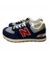 NEW BALANCE (ニューバランス) スニーカー ネイビー×レッド サイズ:24：4000円
