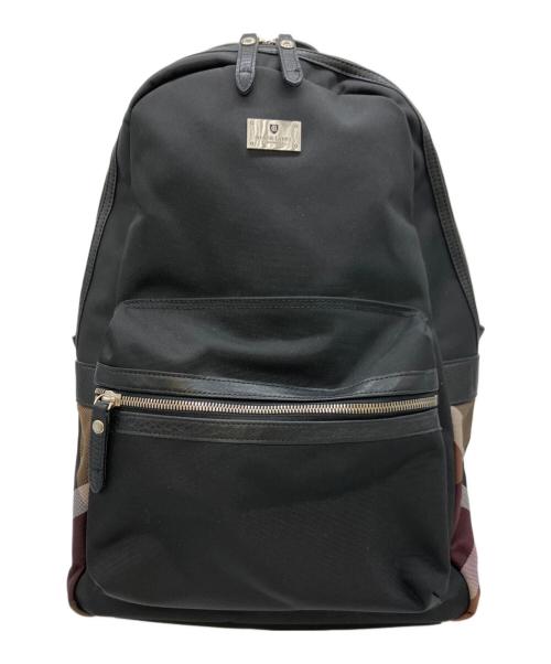 BLACK LABEL CRESTBRIDGE（ブラックレーベル クレストブリッジ）BLACK LABEL CRESTBRIDGE (ブラックレーベル クレストブリッジ) リュック ブラックの古着・服飾アイテム