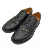 BLACK LABEL CRESTBRIDGEブラックレーベル クレストブリッジ）の古着「ウィングチップシューズ」｜ブラック